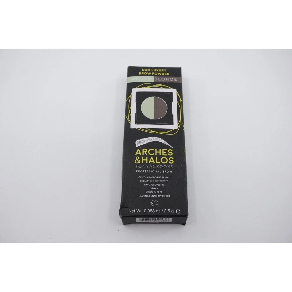 Arches and Halos Duo Luxury Brow Powder - Mocha Blonde 0.088oz Eyebrow